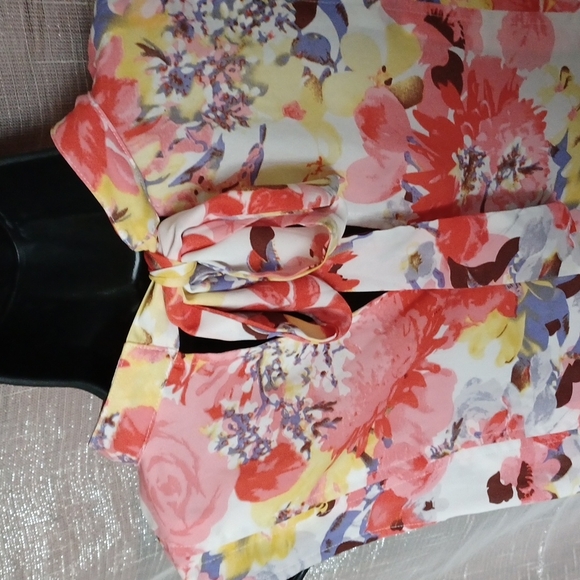 Jodifil Halter Neck Dress 💕, pink, yellow, blue, L, lined - Picture 5 of 7